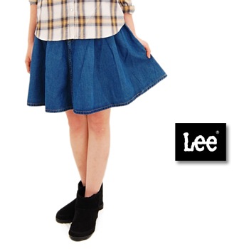 【SALE 50%OFF】Lee リー レディース HERITAGE TUCK FLARE SKIRT タックフレアスカート［LL4909］ 【FW】【返品交換不可】