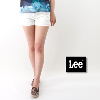 【OUTLET】Lee リー レディース HERITAGE CLASSIC SHORTS ホワイト／ワンウォッシュ［LL9220-134/300］ 【FW】【返品交換不可】
