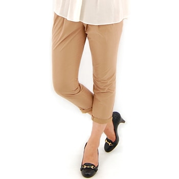 【OUTLET】CEIRATE セラッテ レディース ツータッククロップドパンツ［Q-0327］【BASIC】【返品交換不可】