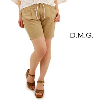 【OUTLET】DMG ドミンゴ レディース タックトラウザーショーツ［15-317Ｔ］【SS】【返品交換不可】