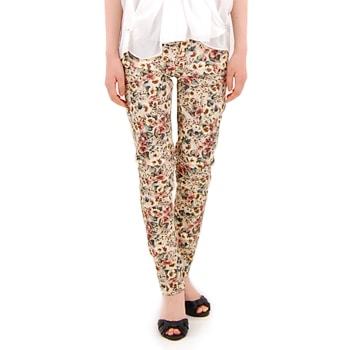 【OUTLET】dahl'ia ダリア レディース フラワースキニーパンツ［DPT-23PF］【SS】【返品交換不可】