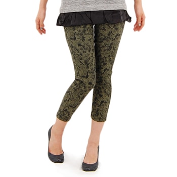 【OUTLET】MARECHAL TERRE マルシャル テル レディース 花柄ジャガートスキニーパンツ［ZMT133PT46］ 【FW】【返品交換不可】