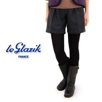 【OUTLET】Le glazik ルグラジック レディース ウールタックショートパンツ［JL-2397MSX］ 【FW】【返品交換不可】