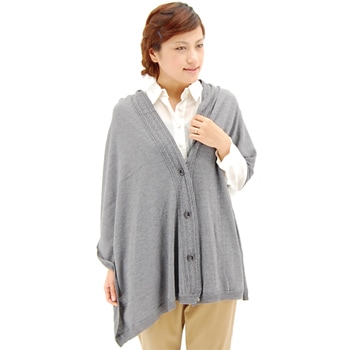 【OUTLET】yangany ヤンガニー カシミヤブレンドニットケープ［F-5815］ 【FW】【返品交換不可】