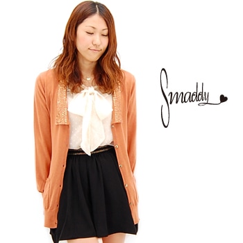 【OUTLET】Smaddy スマディー レディース スパングルカラーカーディガン［TSD251312CVG］ 【FW】【返品交換不可】