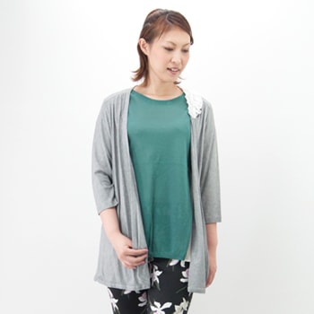 【OUTLET】fairnark フェアナーク レディース フリル付きロングカーディガン［O-0126］【SS】【返品交換不可】