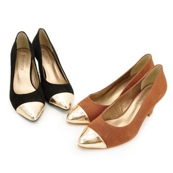 【SOLDOUT】STEPHANIE ステファニエ レディース メタルキャップパンプス［5334203107］【FW】