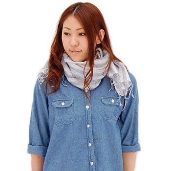 【OUTLET】AGAM アガム ストライプリネンストール［AOV1964］【SS】【返品交換不可】