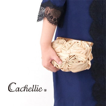 【SALE 50%OFF】Cachellie カシェリエ FLOWER CLUTCH［51-6615/16/18］【返品交換不可】(F-18)