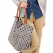 【SALE 50%OFF】Petite Mendigote プチメンディゴット MES PETITS CABAS ドットプリントトート［chloe dots］ 【FW】【返品交換不可】|バッグ|OTH