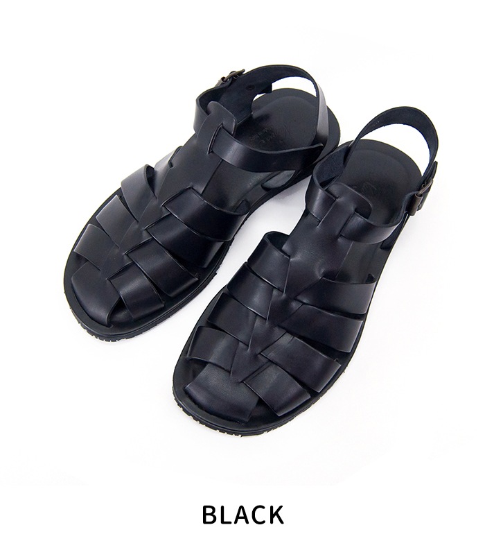 希少　PMA グルカレザーサンダル Lucertola/NAVY size7 SALE 60%OFF】Nuovo Nicar ヌオヴォニカール メンズ レザーグルカ