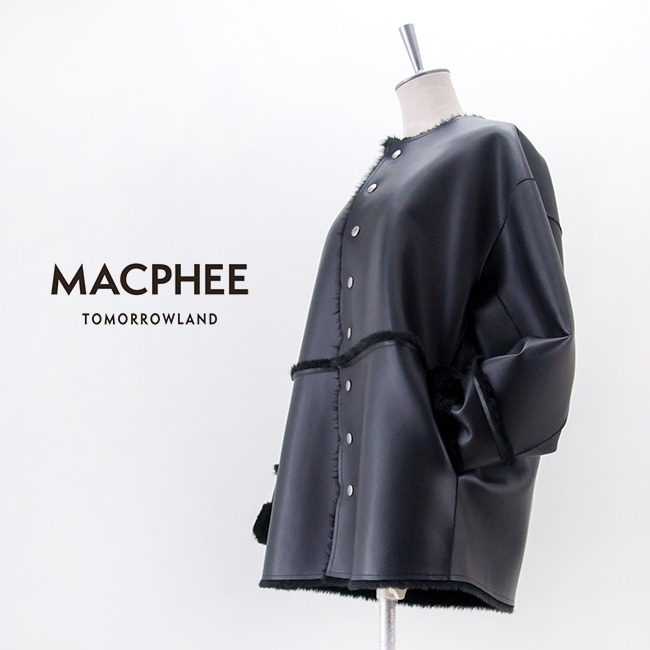 春夏の新作入荷 MACPHEE フェイクムートン リバーシブルショートコート