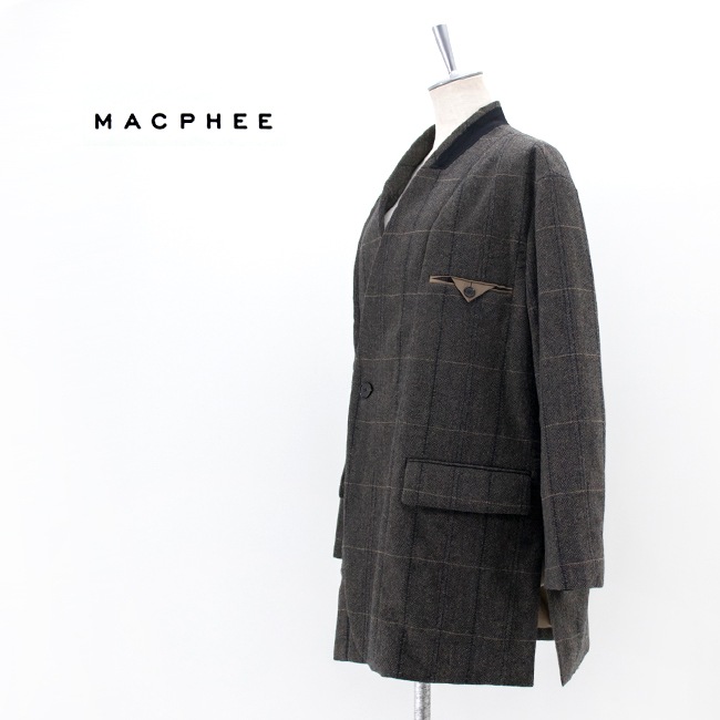 MACPHEE 21AW ヘリンボーンツイード オーバーサイズドジャケット SALE 40%OFF】TOMORROWLAND MACPHEE マカフィー レディース