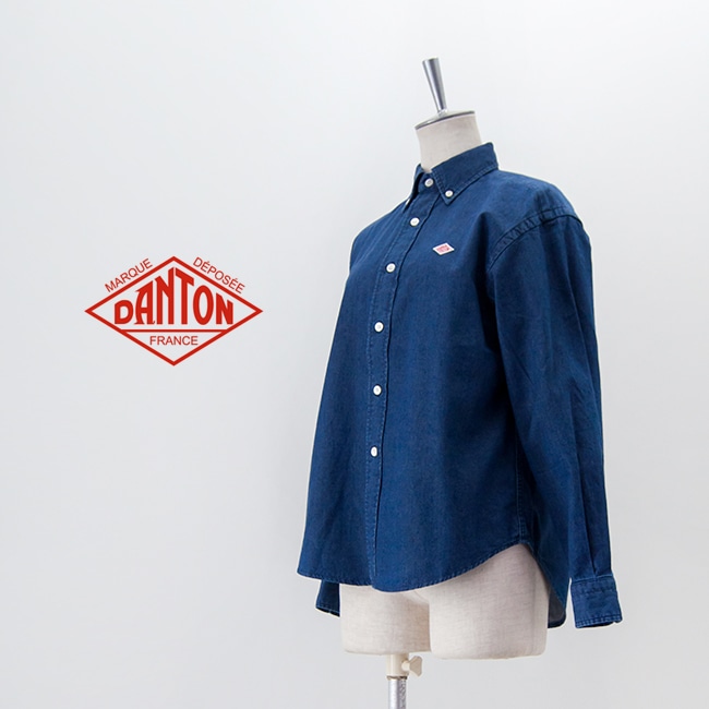 SOLDOUT】DANTON ダントン レディース デニムダンガリー ボタンダウン