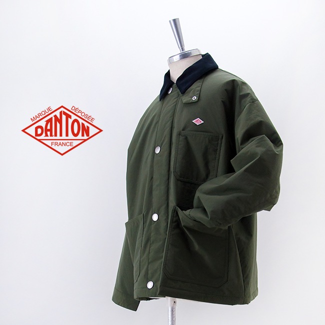 DANTON ダントン メンズ 中綿ナイロン カバーオールジャケット［DT