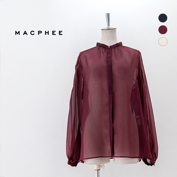 MACPHEE - MACPHEE バンドカラーブラウス マカフィー 楽天市場】30%OFF/MACPHEE マカフィー TOMORROWLAND