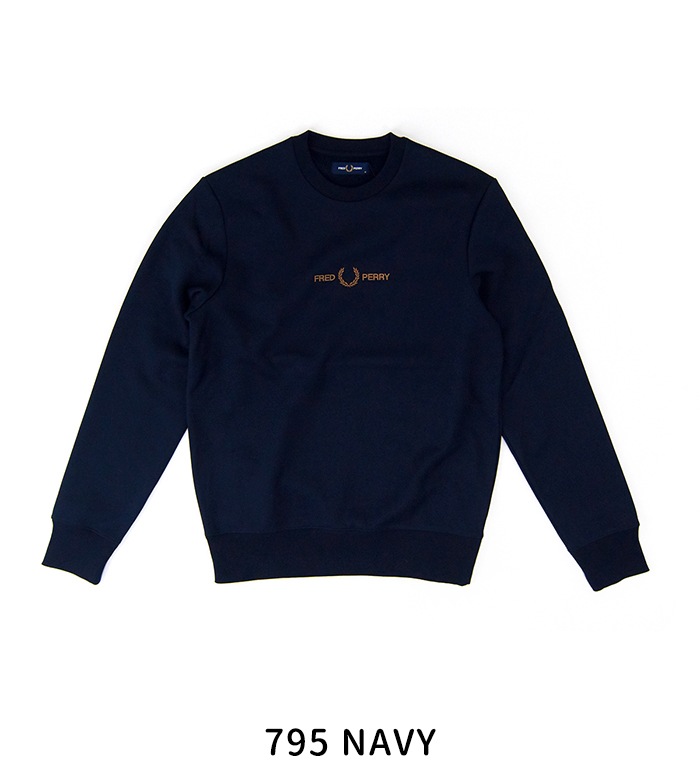 FRED PERRY フレッドペリー メンズ エンブロイダード スウェットシャツ 