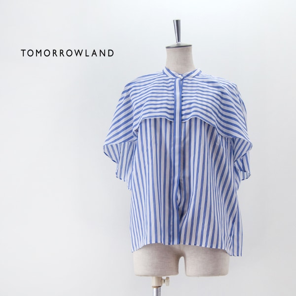 トゥモローランドコレクション 24SS シアーストライプブラウス トゥモローランドコレクション 24SS シアーストライプ フレア