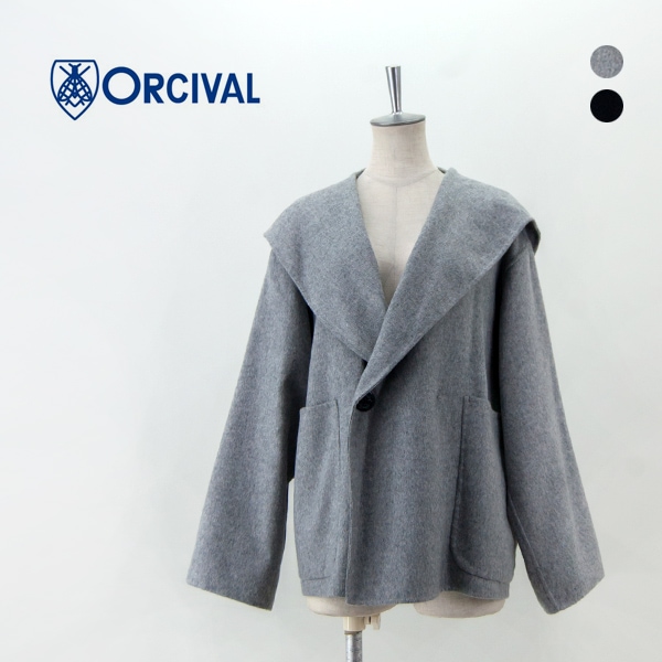 ORCIVAL - 【ORCIVAL】フード付きシングルPコートの通販 by