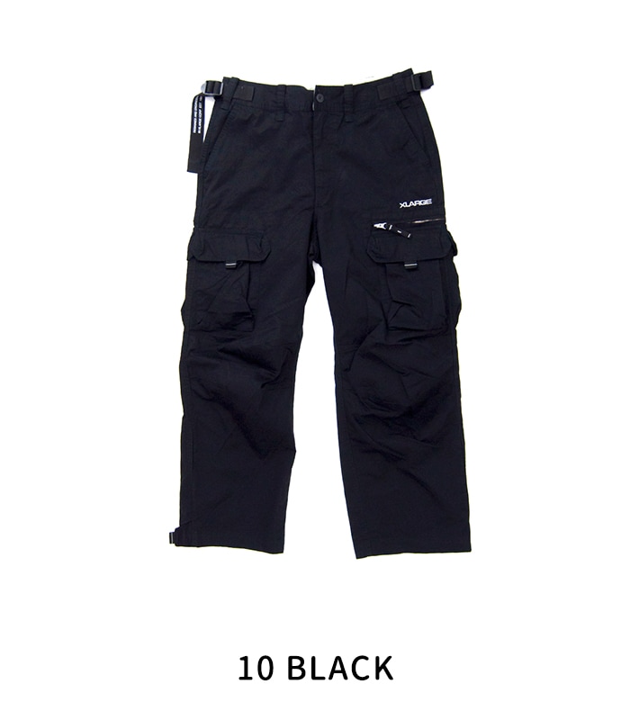 XLARGE カーゴパンツ 32 ブラック アジャスタブル カーゴパンツ SOLDOUT】XLARGE エクストララージ メンズ アジャスタブルカーゴパンツ