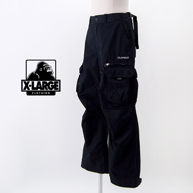 XLARGE カーゴパンツ 32 ブラック アジャスタブル カーゴパンツ SOLDOUT】XLARGE エクストララージ メンズ アジャスタブルカーゴパンツ