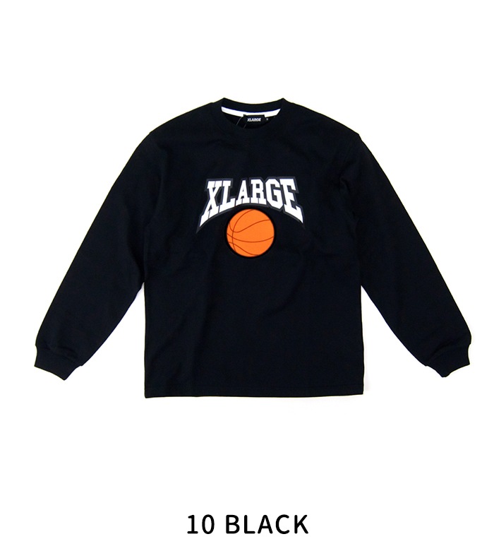 XLARGE ブラック ロングスリーブ Tシャツ S ダウン