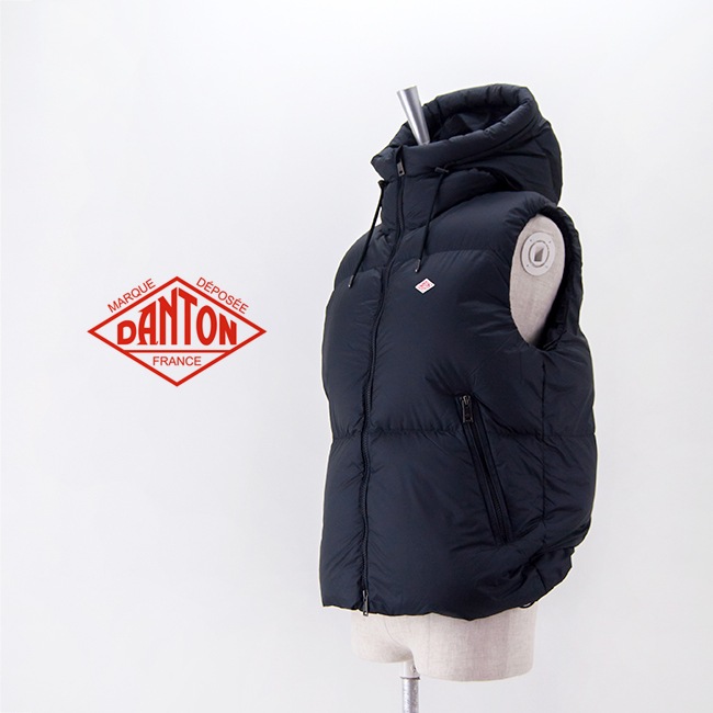 SOLDOUT】DANTON ダントン メンズ フードダウンベスト［DT-A0536MCR