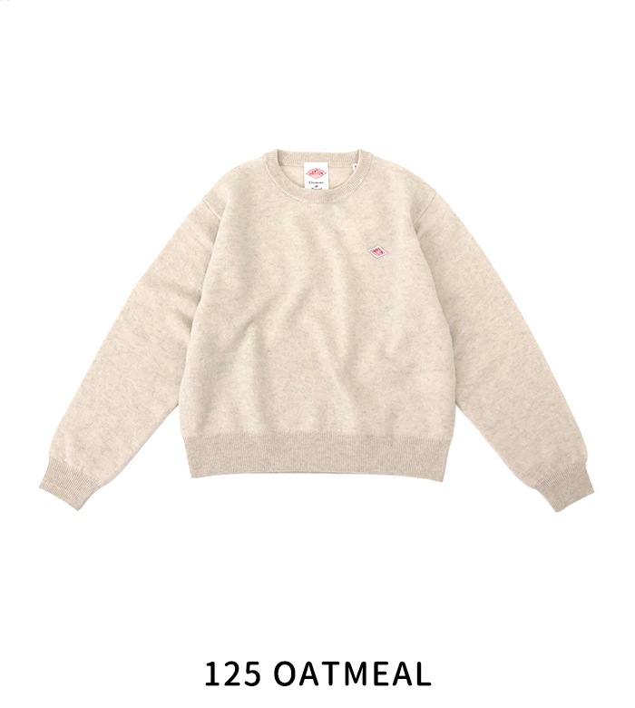 DANTON ダントン レディース ラムウール クルーネックニットプル