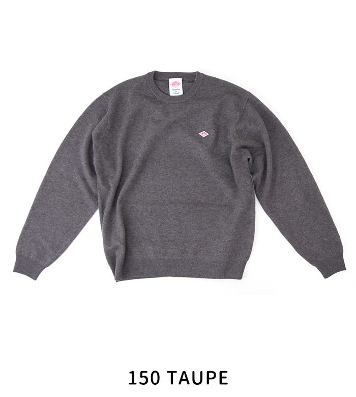 DANTON ダントン メンズ ラムウール クルーネックニットプルオーバー