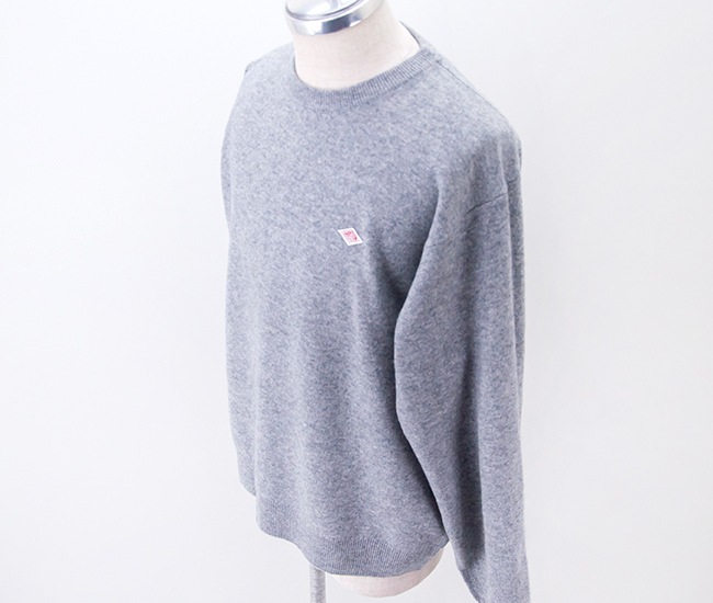 DANTON ダントン メンズ ラムウール クルーネックニットプルオーバー