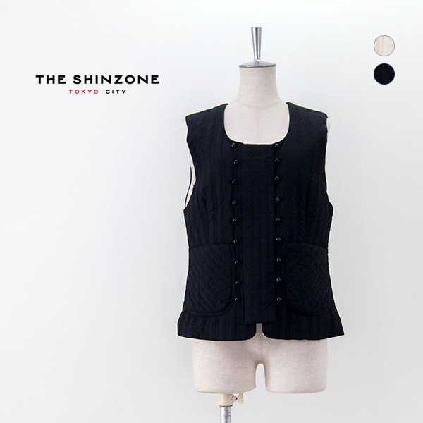 【新品未使用品】THE SHINZONE フラワーキルティングベスト THE SHINZONE(ザ シンゾーン)HOLI VEST/フラワーキルティングベスト