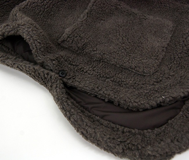 SOLDOUT】ORCIVAL オーシバル レディース ボア フードポンチョ［OR