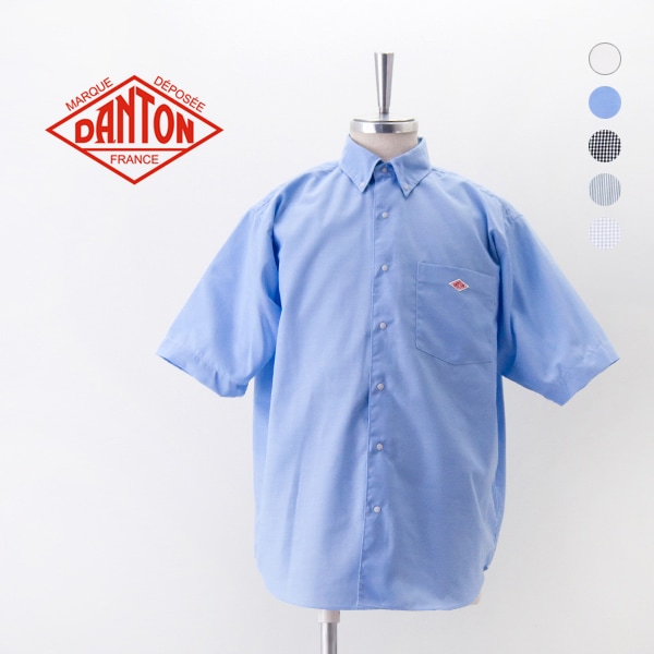 DANTON ダントン メンズ プランサーボタンダウン 半袖シャツ［DT