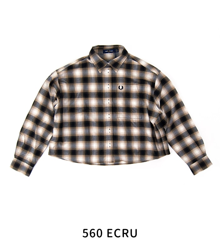 SOLDOUT】FRED PERRY フレッドペリー レディース ブラッシュドチェック