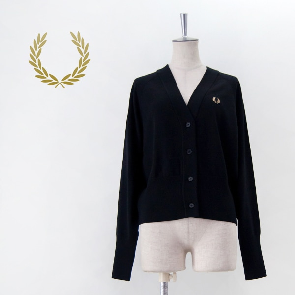 SOLDOUT】FRED PERRY フレッドペリー レディース Vネックカーディガン