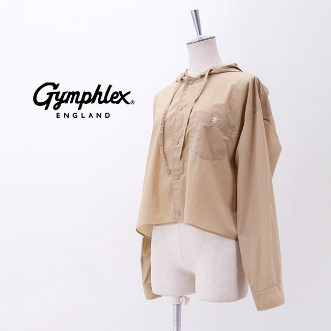 Gymphlex ジムフレックス レディース ナイロン フードシャツジャケット
