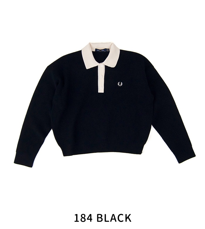 SOLDOUT】FRED PERRY フレッドペリー レディース ニットシャツ［K8136