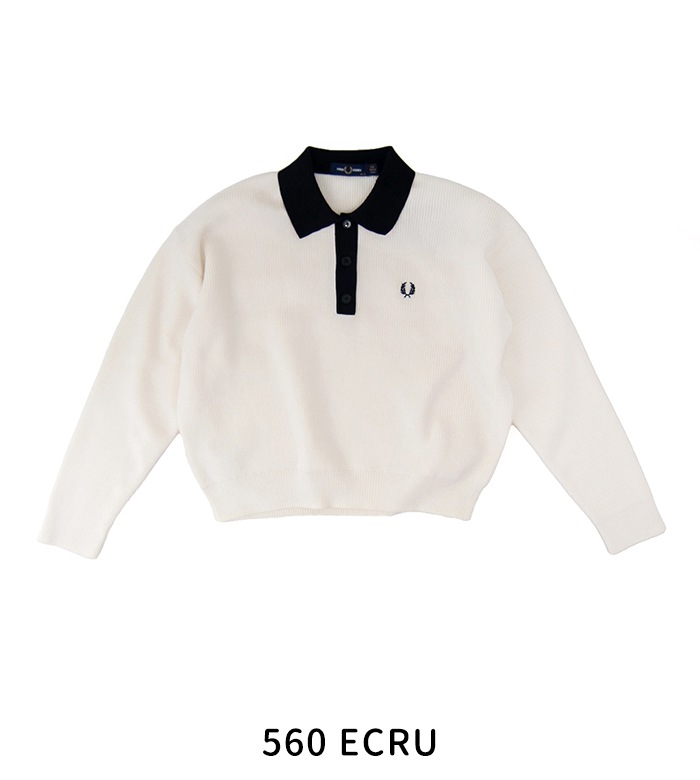 SOLDOUT】FRED PERRY フレッドペリー レディース ニットシャツ［K8136