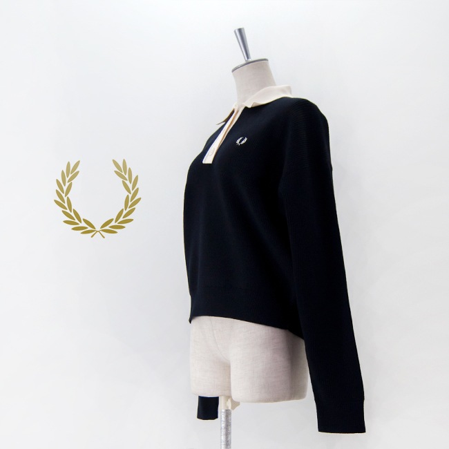 SOLDOUT】FRED PERRY フレッドペリー レディース ニットシャツ［K8136