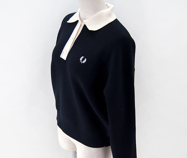 SOLDOUT】FRED PERRY フレッドペリー レディース ニットシャツ［K8136