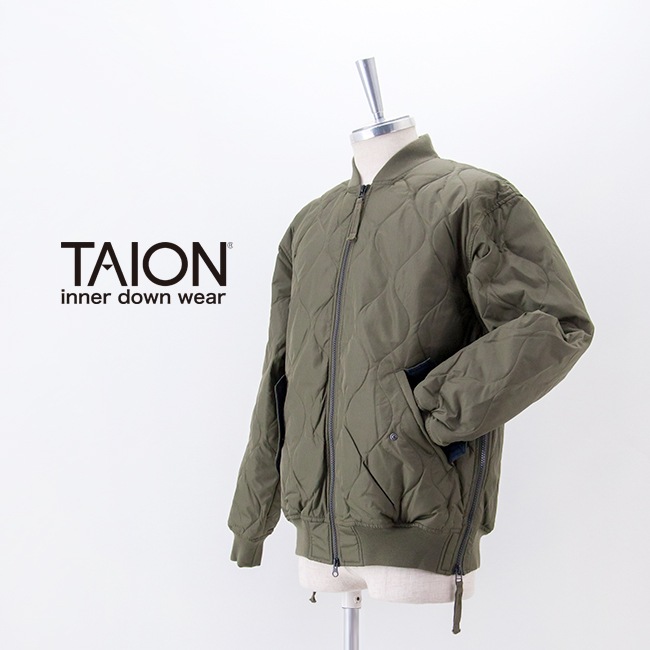SOLDOUT】TAION タイオン ユニセックス ミリタリー MA-1 ダウン
