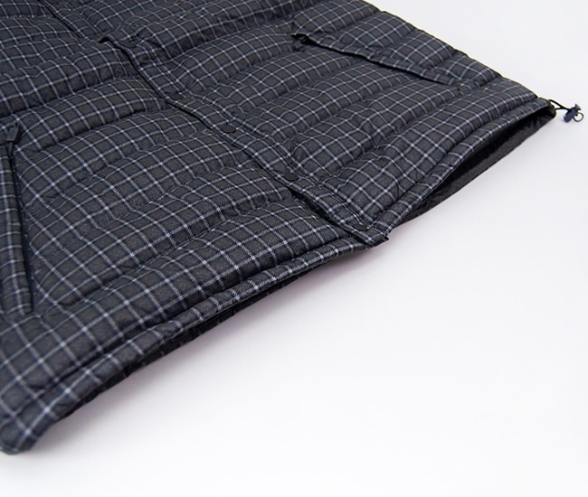 DANTON ダントン 定番 インナーダウン ベスト 黒 チェック Mサイズ DANTON ダントン 定番 インナーダウン ベスト 黒 チェック Mサイズ