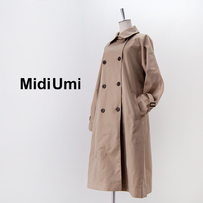 ミディウミMidiUmi シングルトレンチコート フリーサイズ美品 SOLDOUT】Midi Umi ミディウミ レディース トレンチコート［3-779938