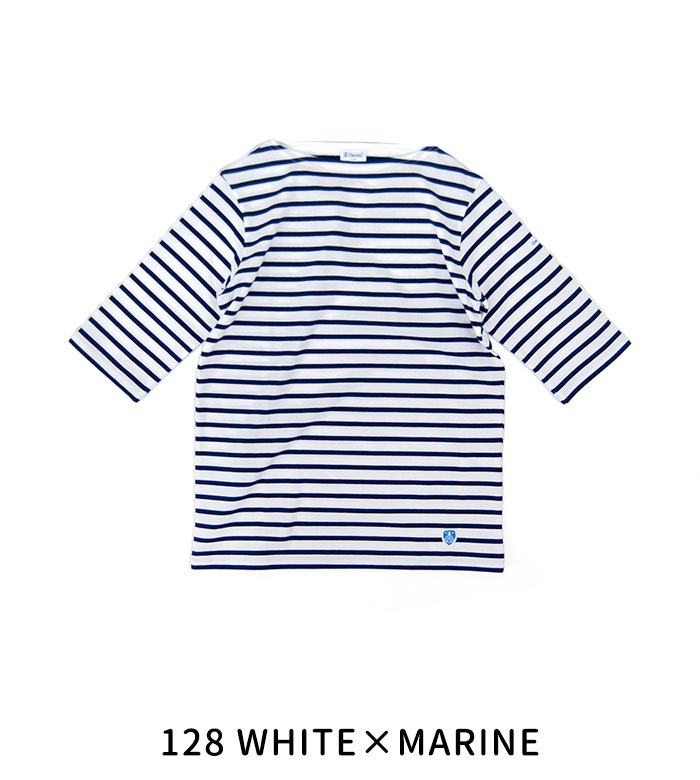 ORCIVAL オーシバル レディース ボートネック5分袖Tシャツ［OR