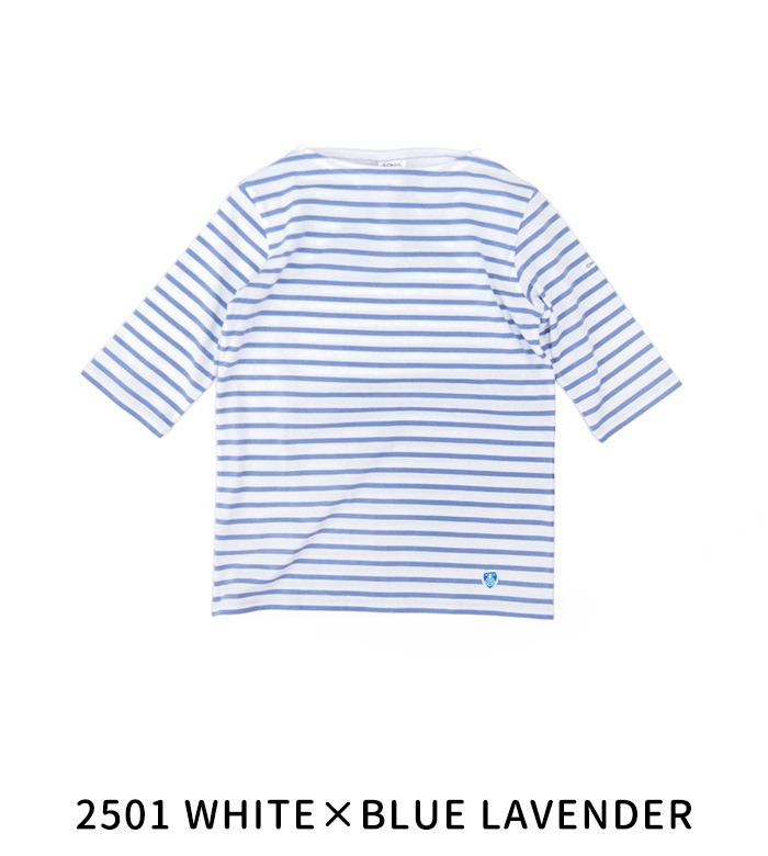 ORCIVAL オーシバル レディース ボートネック5分袖Tシャツ［OR