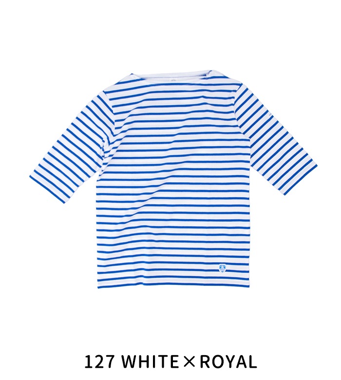 ORCIVAL オーシバル レディース ボートネック5分袖Tシャツ［OR