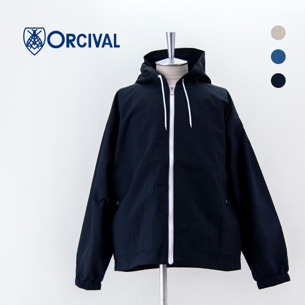 ORCIVALフーデッドジップジャケット　ブルゾン　マウンテンパーカー　春コート ORCIVAL（オーシバル）の「ORCIVAL / フーデッド ジップ ブルゾン
