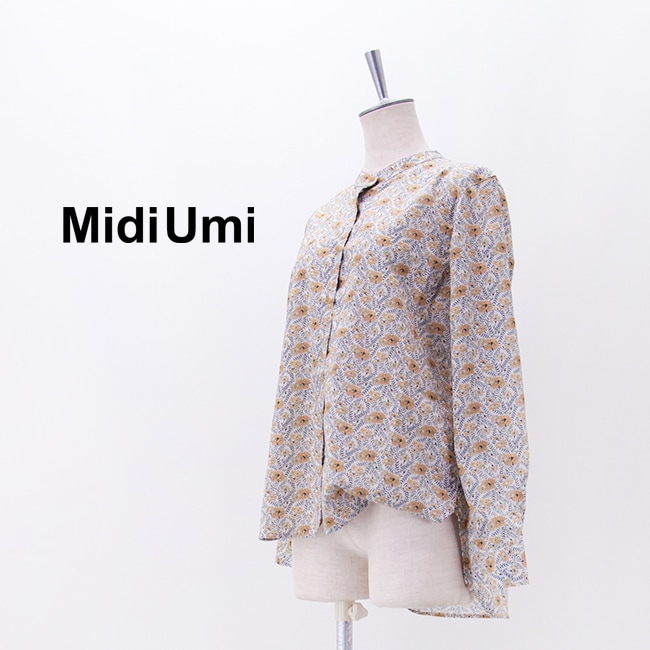 いづみぃページ Midi Umi ミディウミ レディース リバティプリントシャツ［1-730163