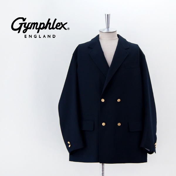 Gymphlex ダブルブレストブレザー ネイビー SALE 30%OFF】Gymphlex ジムフレックス メンズ ダブルブレスト