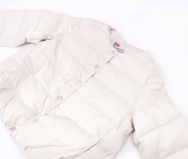 トラディショナルウェザーウェア ホワイト　ダウン　ノーカラー　パッカブル　白色 TRADITIONAL WEATHERWEAR（トラディショナル ウェザーウェア） ARKLEY